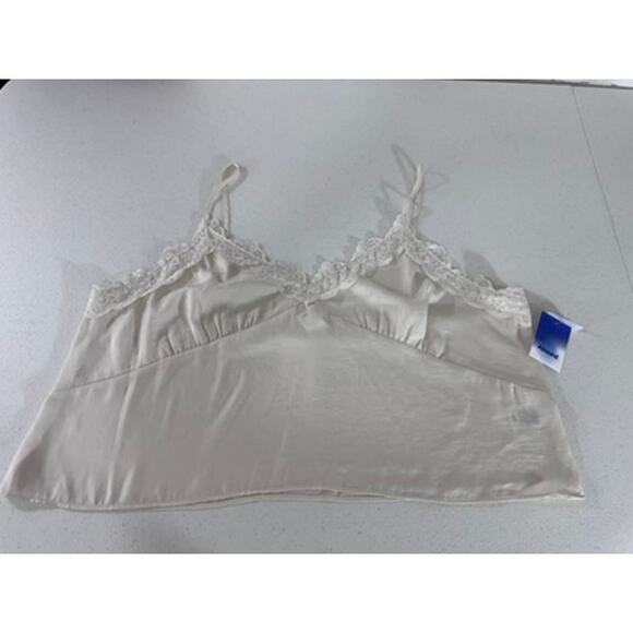 "ABOUND" Cream Colored Cami, Babydoll, Sexy, Cropped, Spaghetti Straps, Office - Picture 4 of 9